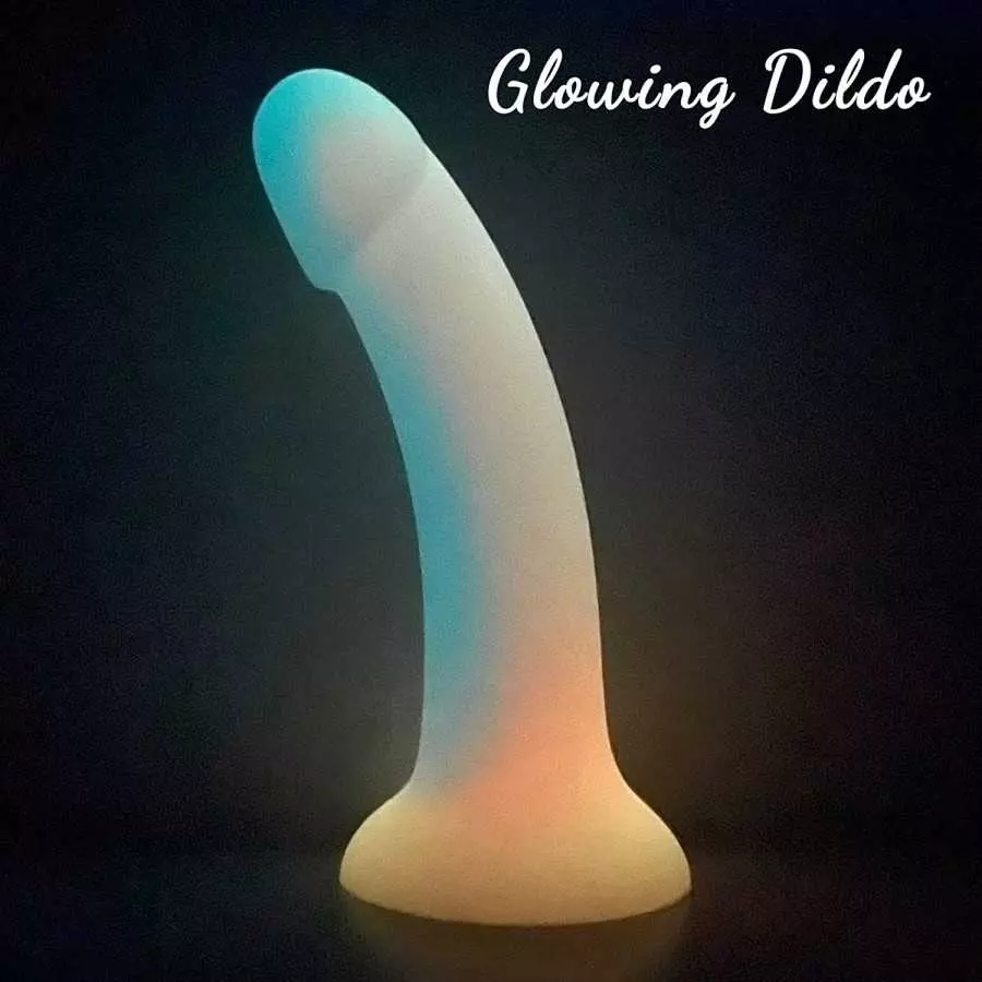 8'' Liquid Silicone Realistic Dildo,Gradient Color Penis for Vaginal and Anal Sex,Adult Sex Toy for G-spot and Prostate Orgasm,L