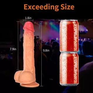 Thrusting Vibrator Dildo with Heating - 8.7" Realistic G Spot Vibrators Clitoral Anal Stimulator with 8 Vibrating Pleasure Modes Thrusting Vibrator Dildo with Heating - 8.7" Realistic G Spot Vibrators Clitoral Anal Stimulator with 8 Vibrating Pleasure Modes