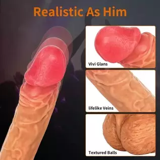 Thrusting Vibrator Dildo with Heating - 8.7" Realistic G Spot Vibrators Clitoral Anal Stimulator with 8 Vibrating Pleasure Modes Thrusting Vibrator Dildo with Heating - 8.7" Realistic G Spot Vibrators Clitoral Anal Stimulator with 8 Vibrating Pleasure Modes