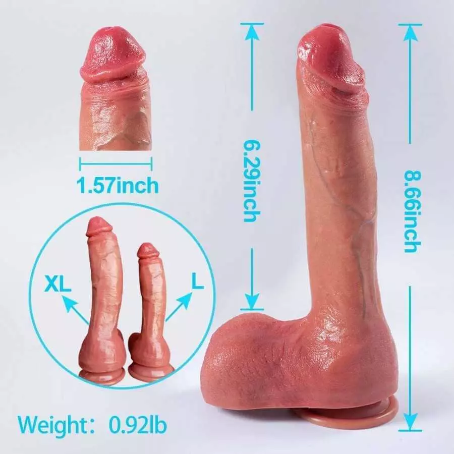 Huge Dildo, 10.43 Inch Realistic Dildo Feels Like Skin, Massive Dildo with Strong Suction Cup, Big Size Anal Dildo, Adult Sensor