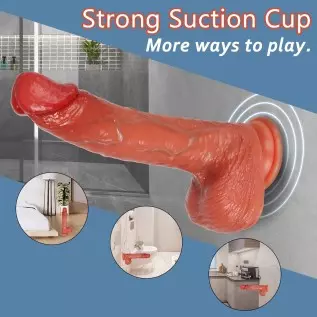 8.6" Thrusting Realistic Dildo Vibrator with Remote Control 5 Vibration & 3 Thrusting Modes, Lifelike Silicone Dildos with Stron
