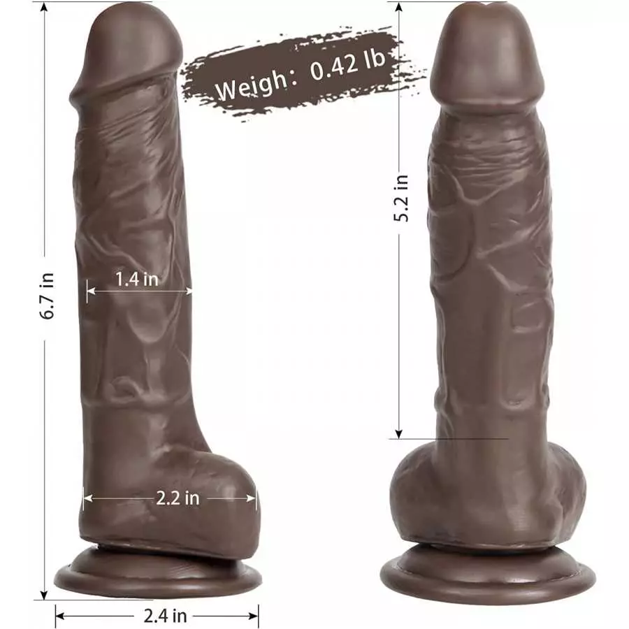 LOVENOTE Realistic Dildo for Women: Realistic Suction Cup Anal Dildo for Men Soft Silicone Dildo Adult Sex Toys with Balls for B