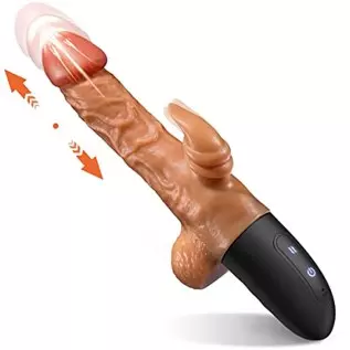 Thrusting Dildo Vibrator with 3 Thrusting Modes G Spot Vibrator Dildos Realistic Vibrating Dildo with 7 Vibration Modes Clitoral