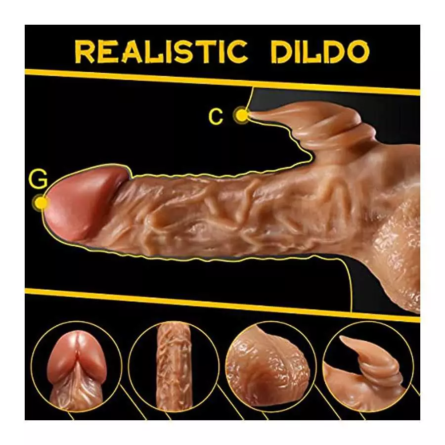Thrusting Dildo Vibrator with 3 Thrusting Modes G Spot Vibrator Dildos Realistic Vibrating Dildo with 7 Vibration Modes Clitoral
