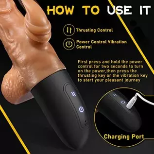 Thrusting Dildo Vibrator with 3 Thrusting Modes G Spot Vibrator Dildos Realistic Vibrating Dildo with 7 Vibration Modes Clitoral Thrusting Dildo Vibrator with 3 Thrusting Modes G Spot Vibrator Dildos Realistic Vibrating Dildo with 7 Vibration Modes Clitoral