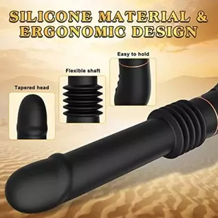 Sex Machine Thrusting Dildo Vibrator - Realistic Vibrating Dildo for Women with 3 Thrusts 7 Vibrations, Suction Cup Dildo for Cl Sex Machine Thrusting Dildo Vibrator - Realistic Vibrating Dildo for Women with 3 Thrusts 7 Vibrations, Suction Cup Dildo for Cl