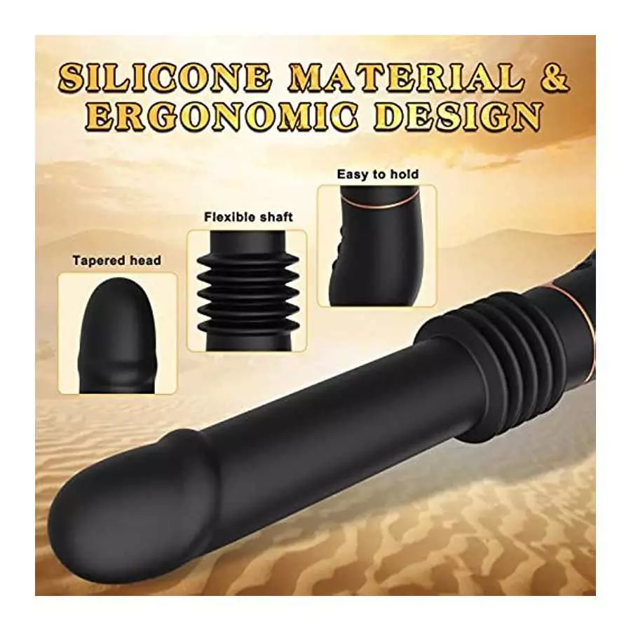 Sex Machine Thrusting Dildo Vibrator - Realistic Vibrating Dildo for Women with 3 Thrusts 7 Vibrations, Suction Cup Dildo for Cl