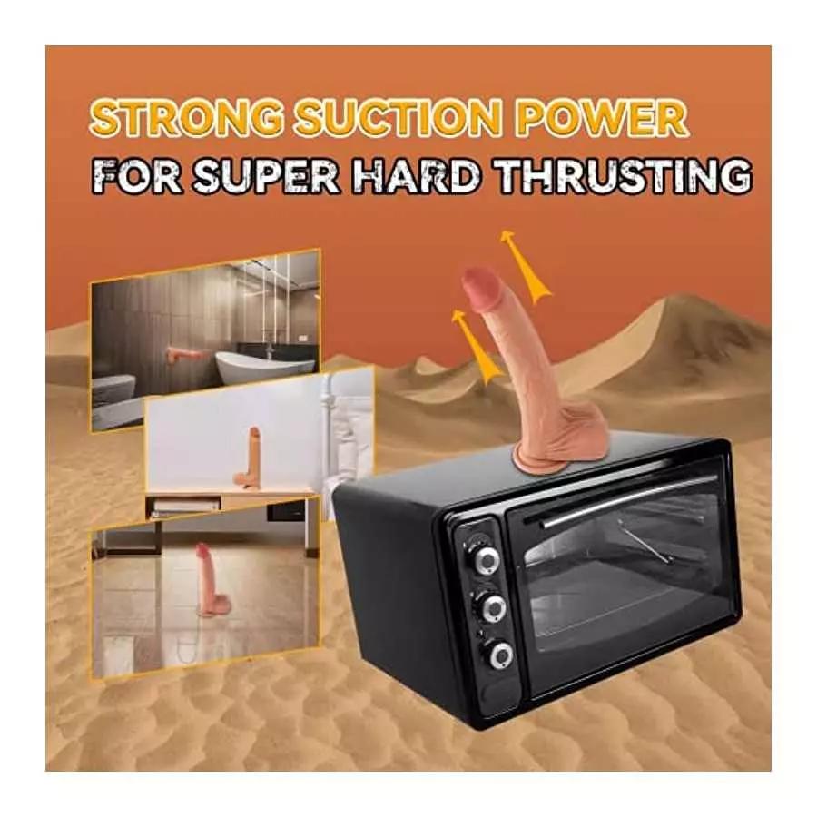 9.5" Thrusting Dildo Vibrator for Women - Huge Realistic Vibrating Dildo with 5 Thrusting Swing Modes 7 Vibrations, Strap On Dil