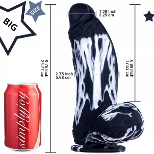 Huge Realistic Thick Dildos, 10 inch Silicone Giant Bad Dragon Dildo with Strong Suction Cup for Hands-Free Play, Large Big Mons