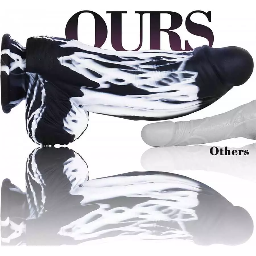 Huge Realistic Thick Dildos, 10 inch Silicone Giant Bad Dragon Dildo with Strong Suction Cup for Hands-Free Play, Large Big Mons