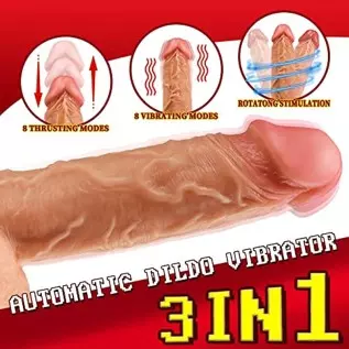 Thrusting Dildo Vibrator with 8 Vibrating Modes Sex Toys 8.6 Inch Realistic Dildos, fleshlightWireless Vibrating Dildos with Hea Thrusting Dildo Vibrator with 8 Vibrating Modes Sex Toys 8.6 Inch Realistic Dildos, fleshlightWireless Vibrating Dildos with Hea