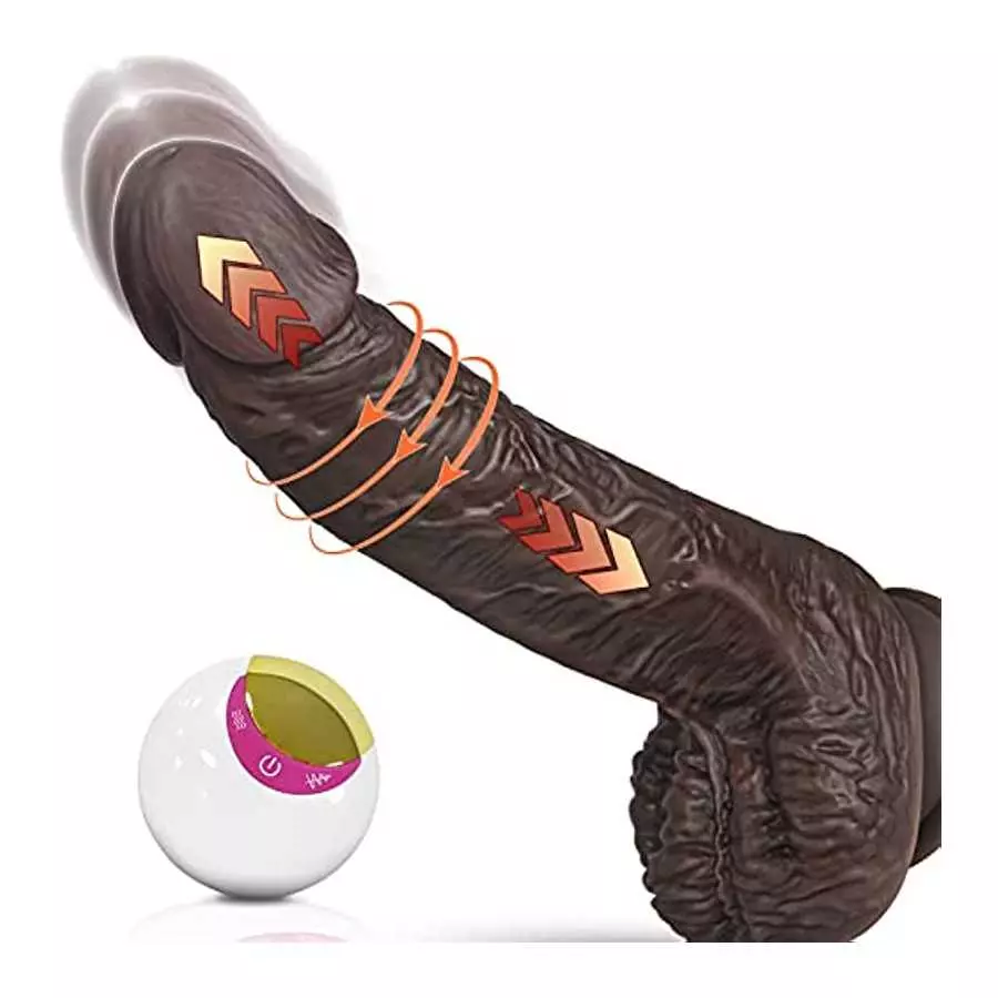 Thrusting Dildo Vibrator Sex Toy for Women - Dildos for Women Realistic Dildo with 8 Thrusts & Vibrations G Spot Vibrator Sex To Thrusting Dildo Vibrator Sex Toy for Women - Dildos for Women Realistic Dildo with 8 Thrusts & Vibrations G Spot Vibrator Sex To