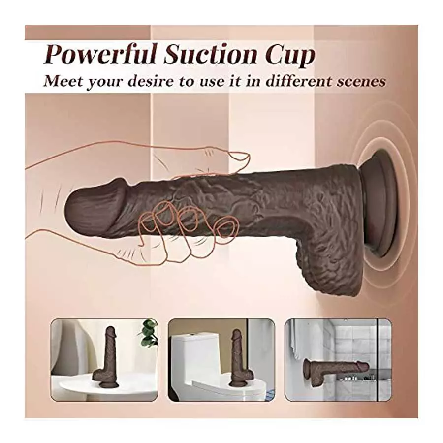 Thrusting Dildo Vibrator Sex Toy for Women - Dildos for Women Realistic Dildo with 8 Thrusts & Vibrations G Spot Vibrator Sex To