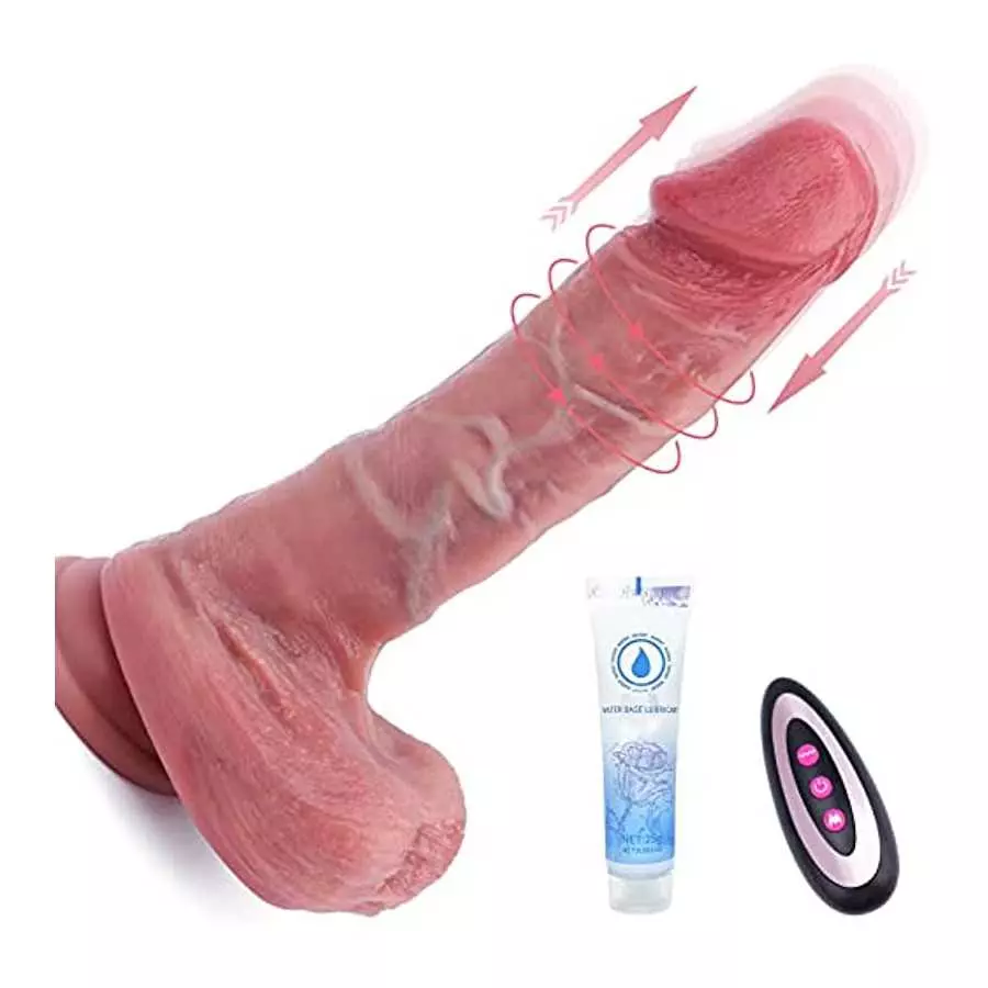 Thrusting Realistic Anal Dildo Vibrator Sex Toy for Women, Liquid Silicone Vibrating Heating Dildo Stimulator with Remote, 10 Te Thrusting Realistic Anal Dildo Vibrator Sex Toy for Women, Liquid Silicone Vibrating Heating Dildo Stimulator with Remote, 10 Te