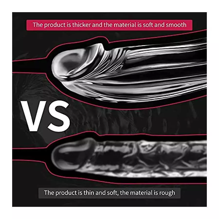 8.7 Inch Realistic Dildo,Clear Dildo,Big Thick Penis with Strong Suction Cup for Hands-Free Play,Body-Safe Material Anal Dildo f