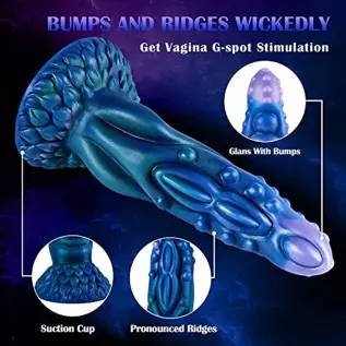 8.5" Realistic Dildo for Women and Men,Sex Toys Dragon Dildos Silicone Huge Big Anal Dildo with Strong Suction Cup for Hands-Fre