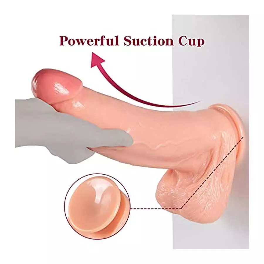 2.83’’ Diameter Huge Thick Dildo, 13 inch Realistic Giant Dildo Feels Like Skin, Lifelike Penis Monster Dildos with Suction Cup