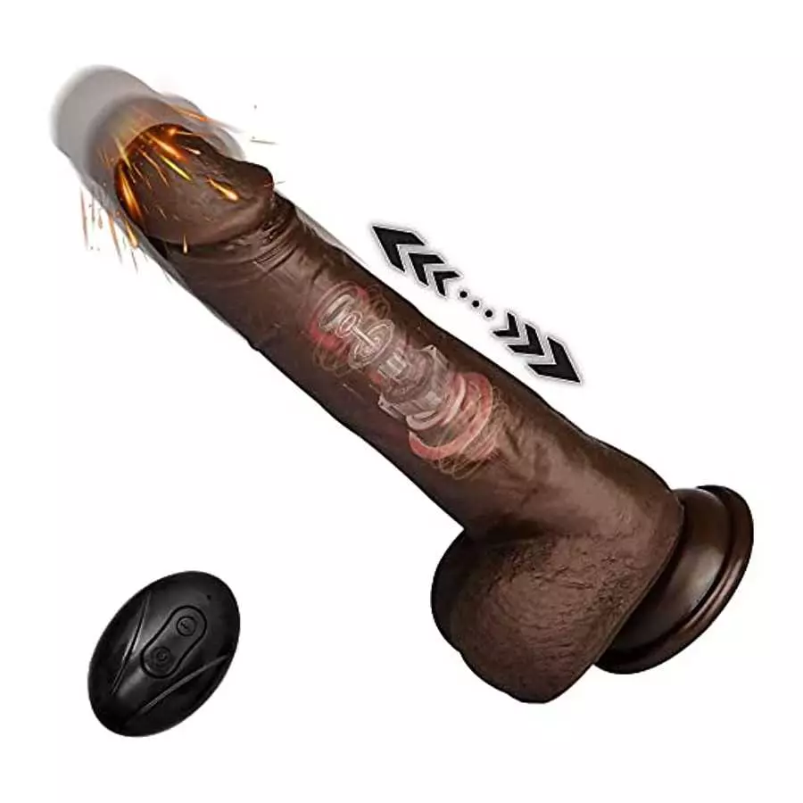 8.5" Thrusting Dildo Vibrator Sex Toys for Women,Black Realistic Dildos with Remote Control for Anal Clitoral G Spot Stimulation 8.5" Thrusting Dildo Vibrator Sex Toys for Women,Black Realistic Dildos with Remote Control for Anal Clitoral G Spot Stimulation
