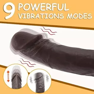 8.5" Thrusting Dildo Vibrator Sex Toys for Women,Black Realistic Dildos with Remote Control for Anal Clitoral G Spot Stimulation 8.5" Thrusting Dildo Vibrator Sex Toys for Women,Black Realistic Dildos with Remote Control for Anal Clitoral G Spot Stimulation