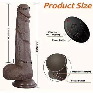 8.5" Thrusting Dildo Vibrator Sex Toys for Women,Black Realistic Dildos with Remote Control for Anal Clitoral G Spot Stimulation 8.5" Thrusting Dildo Vibrator Sex Toys for Women,Black Realistic Dildos with Remote Control for Anal Clitoral G Spot Stimulation