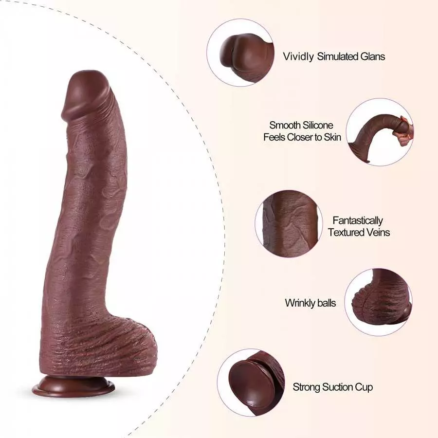 Realistic Dildo,12.2 Inch Huge Dildo with Strong Suction Cup Big Dildo Realistic Dildo,12.2 Inch Huge Dildo with Strong Suction Cup Big Dildo