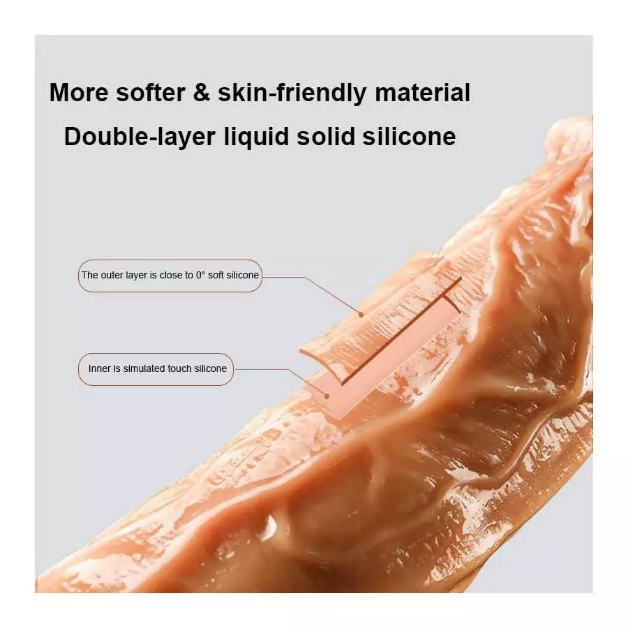 Thrusting Dildo Vibrator with Vibrating and Heating Realistic Vibrating Dildo with Big Size 8.7 inch for Women Sex Toy Silicone 