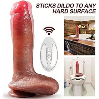 8.8in Ultra-Soft Thrusting Dildo Vibrator 10 Modes Vibration and Heating Realistic Vibrating Dildos with Remote Control for Vagi 8.8in Ultra-Soft Thrusting Dildo Vibrator 10 Modes Vibration and Heating Realistic Vibrating Dildos with Remote Control for Vagi