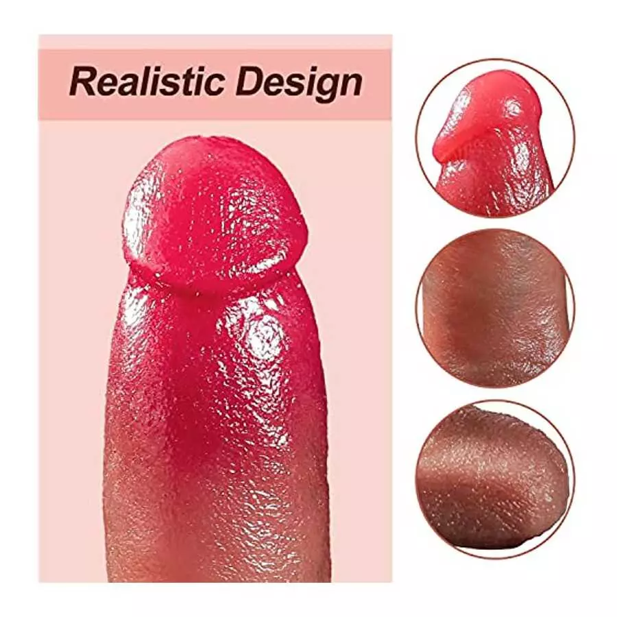 8.8in Ultra-Soft Thrusting Dildo Vibrator 10 Modes Vibration and Heating Realistic Vibrating Dildos with Remote Control for Vagi