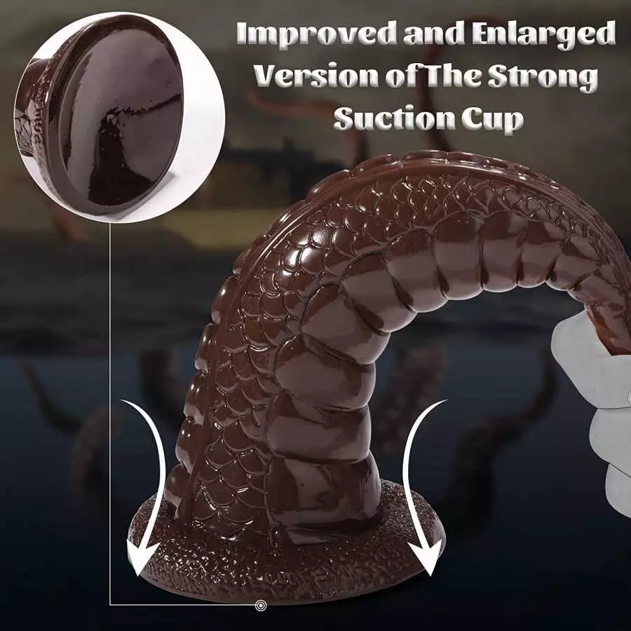 Fantasy Realistic Dildo for Hand-Free Play, Tentacle Dildos with Strong Suction Cup, Amazing Dragon Dildo Adult Toys for Women G