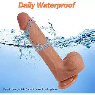 8.7 Inch Electric Dildo Thrusting Realistic Heating Penis, Vibrator with Strong Suction Cup, G Spot Clitoral Anal Dildo, Silicon