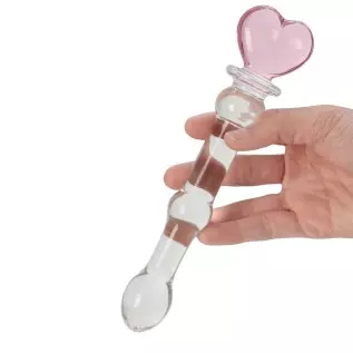 Epichao Novelties Glass Dildo Crystal Penis Glass Wand G-spot Stimulation Female Masturbator (Heart) Epichao Novelties Glass Dildo Crystal Penis Glass Wand G-spot Stimulation Female Masturbator (Heart)