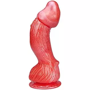 Women's Big Anal Dragon Dildo with Curved Shaft, 9 Inch XL Large Monster Thick Penis with Suction Cup for Hands-Free Play Men Ga