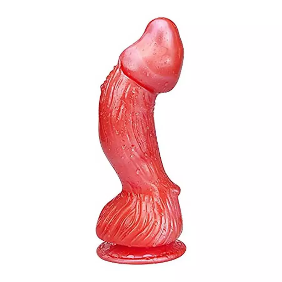 Women's Big Anal Dragon Dildo with Curved Shaft, 9 Inch XL Large Monster Thick Penis with Suction Cup for Hands-Free Play Men Ga