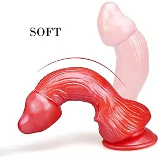 Women's Big Anal Dragon Dildo with Curved Shaft, 9 Inch XL Large Monster Thick Penis with Suction Cup for Hands-Free Play Men Ga