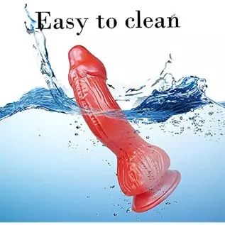 Women's Big Anal Dragon Dildo with Curved Shaft, 9 Inch XL Large Monster Thick Penis with Suction Cup for Hands-Free Play Men Ga