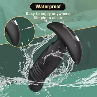 Adult Sex Toy for Men Women Thrusting Anal Vibrators with APP Remote Control Prostate Massager with 9 Vibrating & 3 Thrusting, A Adult Sex Toy for Men Women Thrusting Anal Vibrators with APP Remote Control Prostate Massager with 9 Vibrating & 3 Thrusting, A