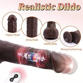 APP Black Realistic Thrusting Vibrating Dildo Vibrator Adult Sex Toys for Women, 8.5 inch Multiple Modes Strong Suction Cup Sili APP Black Realistic Thrusting Vibrating Dildo Vibrator Adult Sex Toys for Women, 8.5 inch Multiple Modes Strong Suction Cup Sili