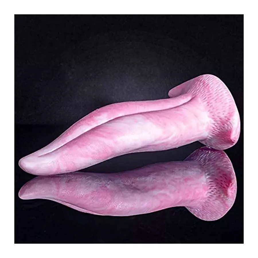8.5" Tongue Dildo, Realistic Platinum Silicone Monster Dildos w/Strong Suction Cup for Hands-Free Play, Dragon Tongue Licker Ana 8.5" Tongue Dildo, Realistic Platinum Silicone Monster Dildos w/Strong Suction Cup for Hands-Free Play, Dragon Tongue Licker Ana