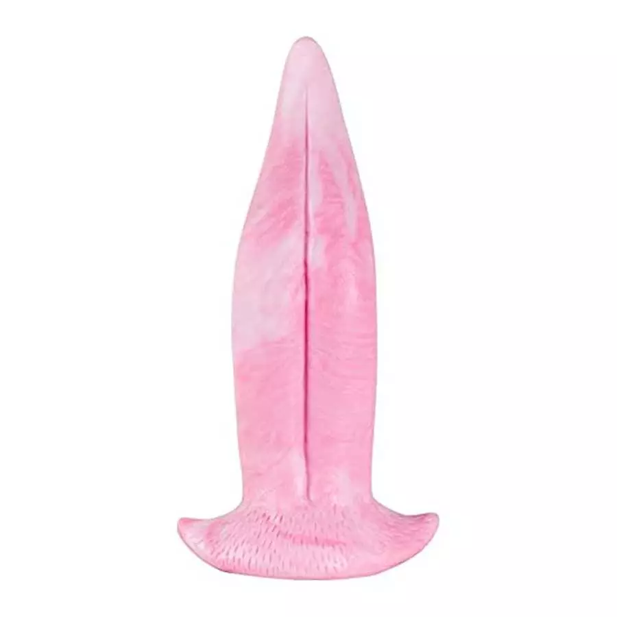 8.5" Tongue Dildo, Realistic Platinum Silicone Monster Dildos w/Strong Suction Cup for Hands-Free Play, Dragon Tongue Licker Ana