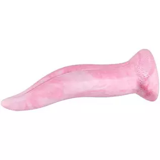 8.5" Tongue Dildo, Realistic Platinum Silicone Monster Dildos w/Strong Suction Cup for Hands-Free Play, Dragon Tongue Licker Ana