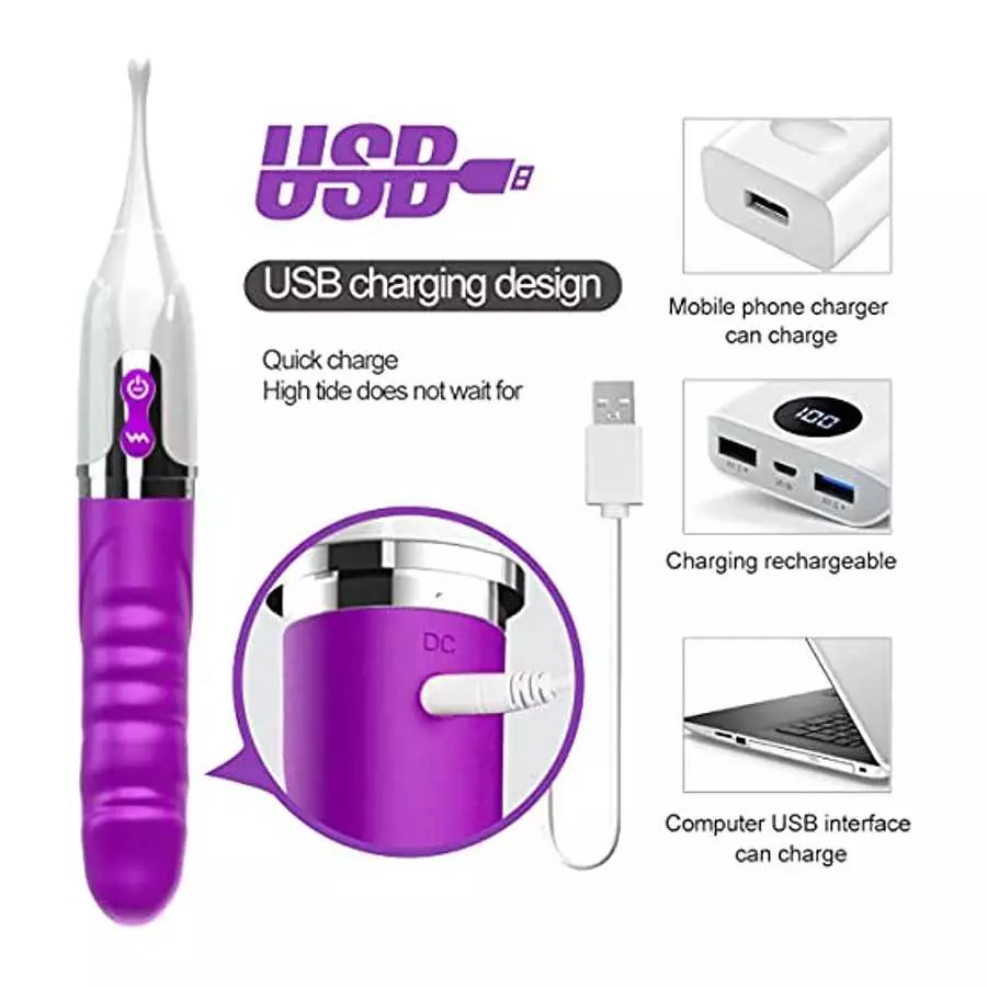 High-Frequency Clitoral Vibrators for Women Powerful G Spot Vibrator Clitoris Massager Anal Vibrating Dildo for Women Vaginal St