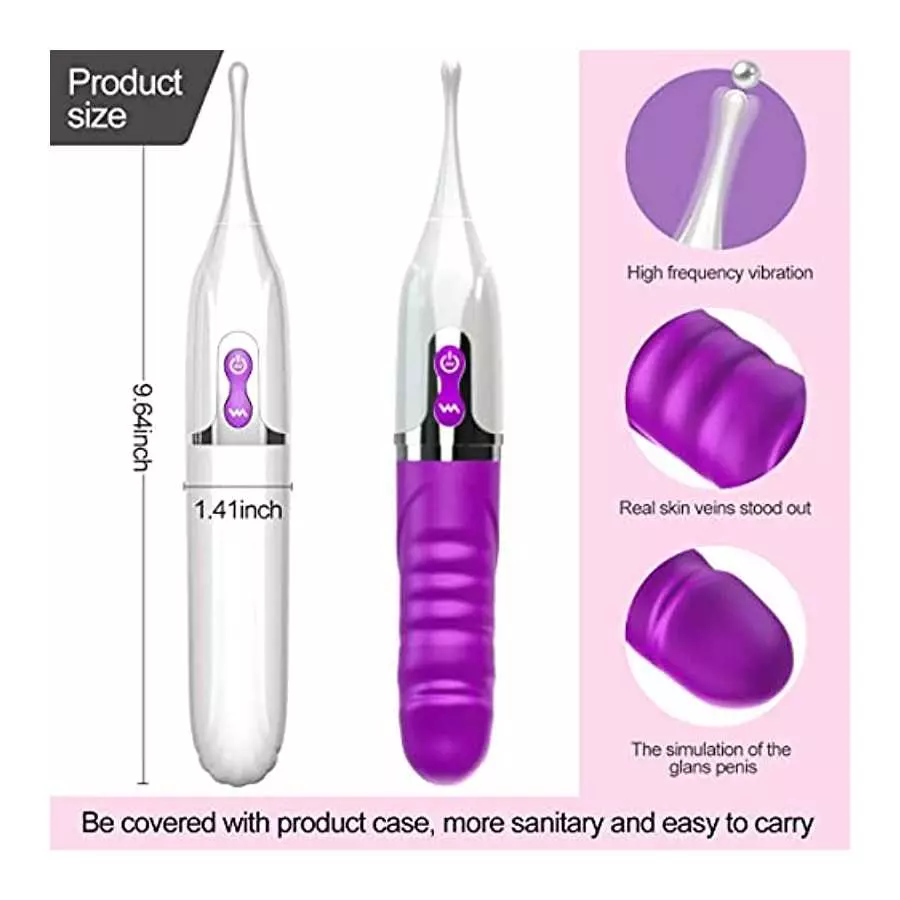 High-Frequency Clitoral Vibrators for Women Powerful G Spot Vibrator Clitoris Massager Anal Vibrating Dildo for Women Vaginal St