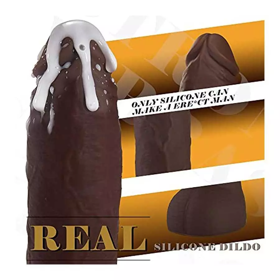 7" Realistic Dildo Vibrator Sex Toy with Strong Motor and 10 Modes of Vibrations, Black Vibrating Anal Dildos for Vagina and Ana