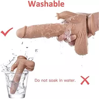 UTIMI 9.0" Realistic Thrusting Vibrating Dildo Sex Toy for Women with 3 Thrusting & 5 Licking & 5 Vibration Modes for Hands-Free