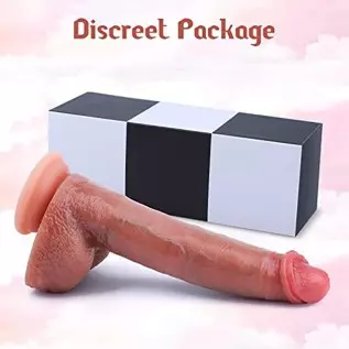 Realistic Dildo for Women, Anal G-Spot Dildo with Lifelike Glans Veins Testicles & Hands-Free Strong Suction Cup, 8.5'' Liquid S