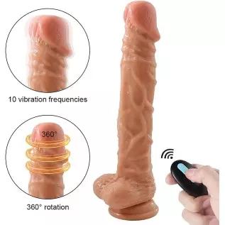 Yoekey 10 Inch Realistic Dildo, Extremely Soft and Flexible Silicone Dildo with Strong Suction Cup for Hands-Free Play, Lifelike