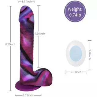 8.2 inch Automatic Thrusting Dildo Vibrator Sex Toy for Women for G Spot Clitoral Anal Stimulation with 3 Powerful Thrusting Spe 8.2 inch Automatic Thrusting Dildo Vibrator Sex Toy for Women for G Spot Clitoral Anal Stimulation with 3 Powerful Thrusting Spe