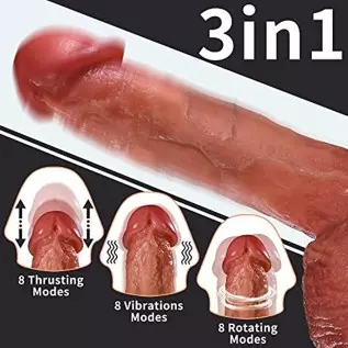 Thrusting Vibrator Dildo Authentic Replicas Dildos with 8 Thrusting and Vibration Realistic Vibrating Dildo for Women with Heati Thrusting Vibrator Dildo Authentic Replicas Dildos with 8 Thrusting and Vibration Realistic Vibrating Dildo for Women with Heati