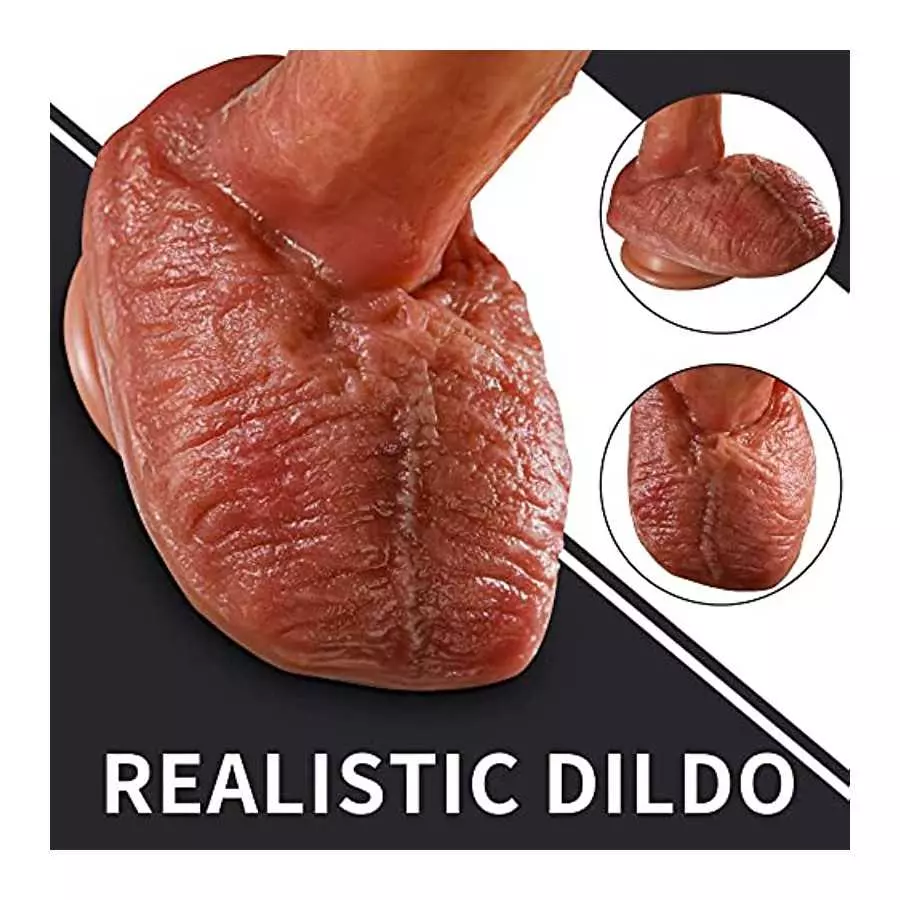 Thrusting Vibrator Dildo Authentic Replicas Dildos with 8 Thrusting and Vibration Realistic Vibrating Dildo for Women with Heati