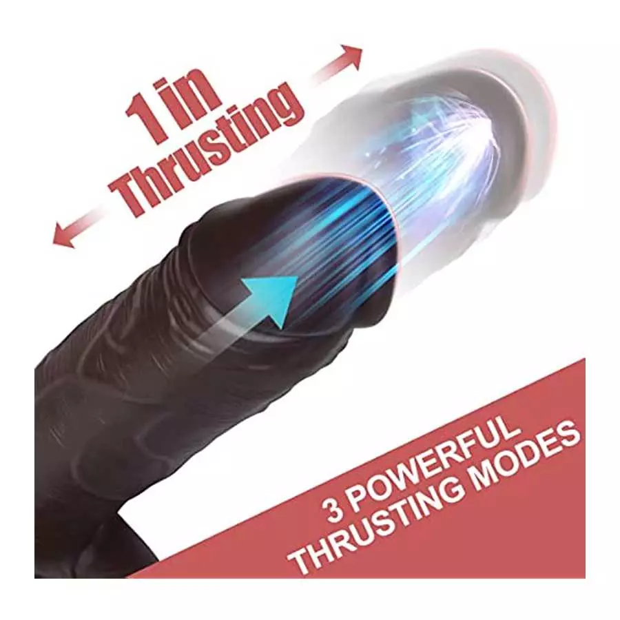 9.2 Inch Thrusting Vibrating Dildo Sex Toys for Women, Realistic Dildos with 3 Thrusting & 5 Vibrations Modes for G Spot Clitora
